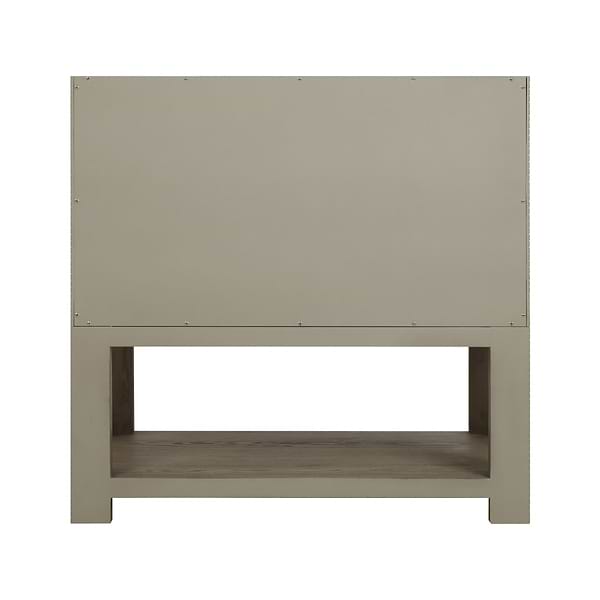 James Martin Vanities Lucian Pebble Oak 36" Single Vanity with Victorian Silver Quartz Top