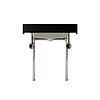 Pierce Polished Nickel  30" Single Console with Rectangle Sink and Black Granite Top