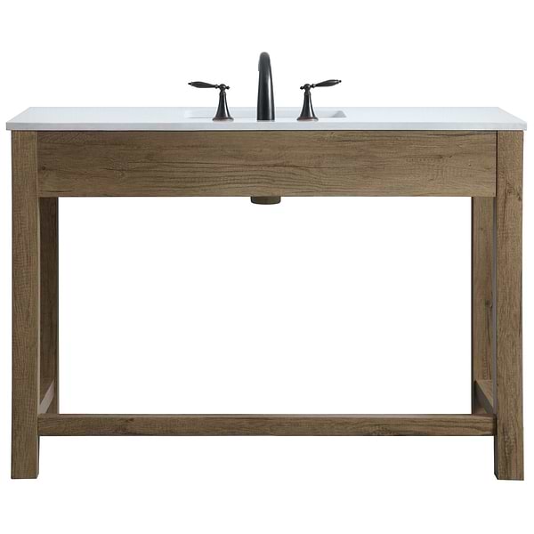 Murray Blonde Oak 48" Single Vanity with White Cultured Marble Top