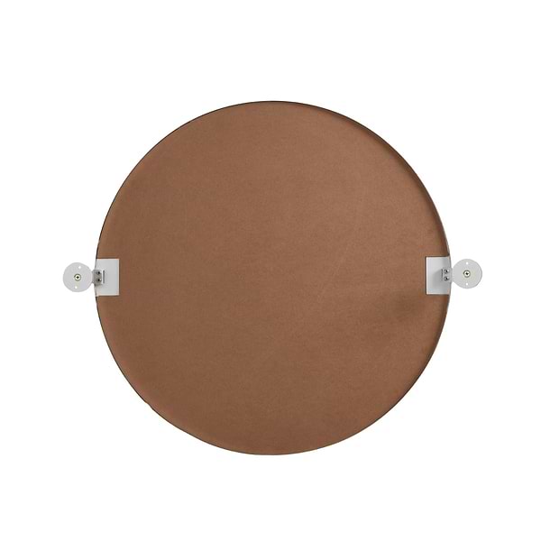 Liora Silver 24" Round Tilt Mirror
