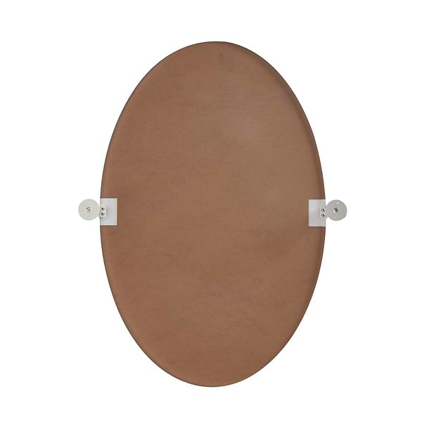 Liora Silver 21x32" Oval Tilt Mirror