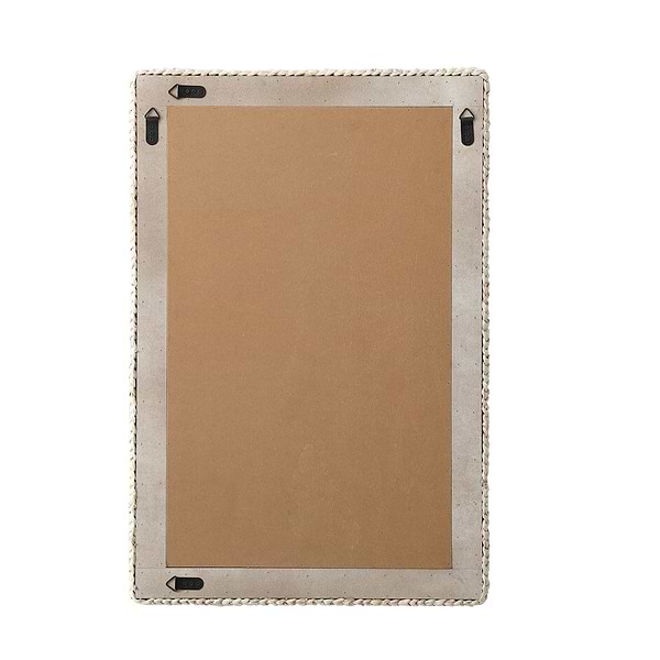 Marlis Ivory Corn Husk 24x36" Rectangle Mirror