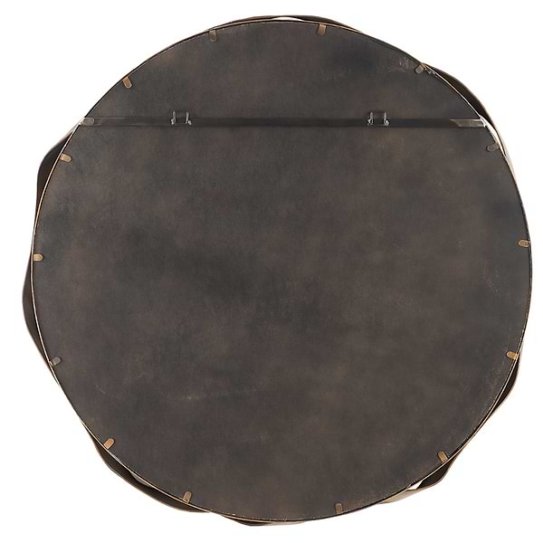 Nara Bronze 41" Wavy Round Mirror