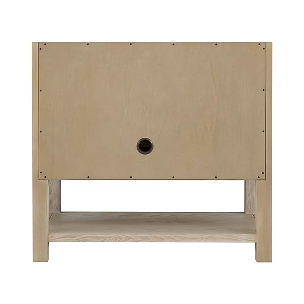 James Martin Vanities Breckenridge Whitewashed Oak 36" Single Vanity with Carrara Marble Top