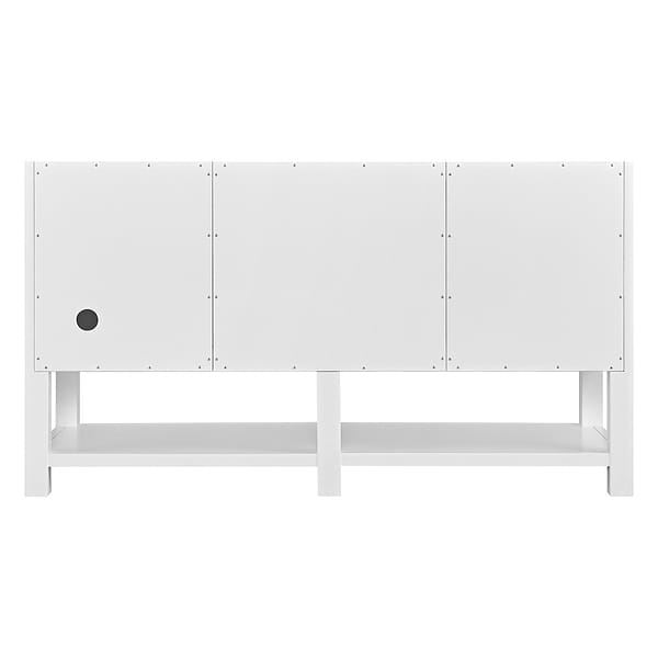 James Martin Vanities Breckenridge Bright White 60" Double Vanity without Top