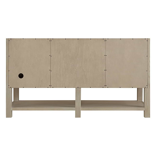 James Martin Vanities Breckenridge Whitewashed Oak 60" Double Vanity with White Zeus Quartz and Backsplash Top