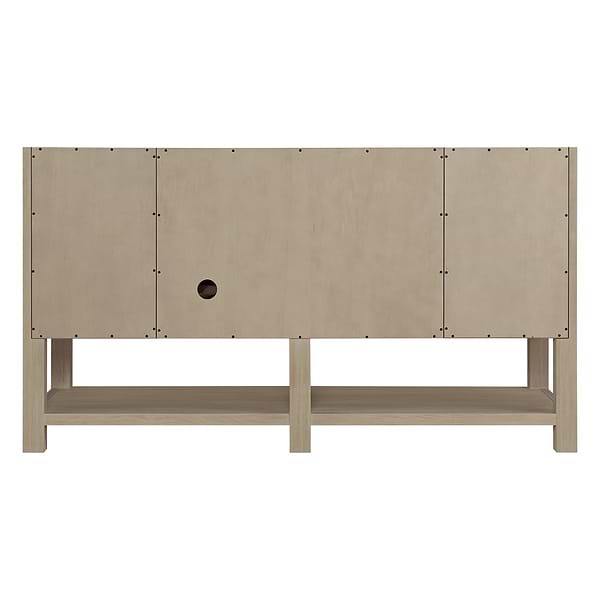 James Martin Vanities Breckenridge Whitewashed Oak 60" Single Vanity with Carrara Marble Top