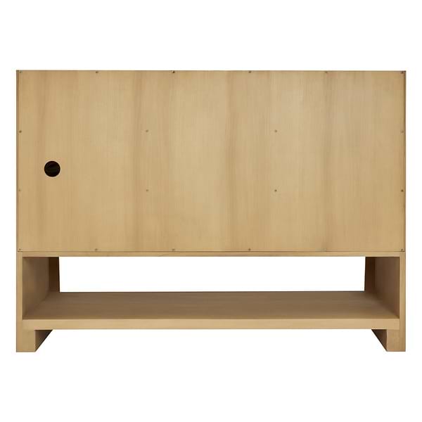 James Martin Vanities Solene Seaside Oak 48" Single Vanity with Zeus Quartz Top and Backsplash