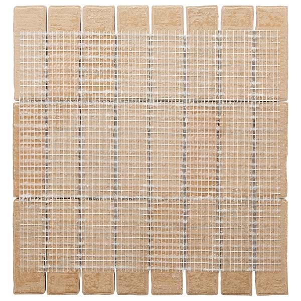 Brixon Chalk White 1.5x4 Stacked Matte Porcelain Mosaic Tile