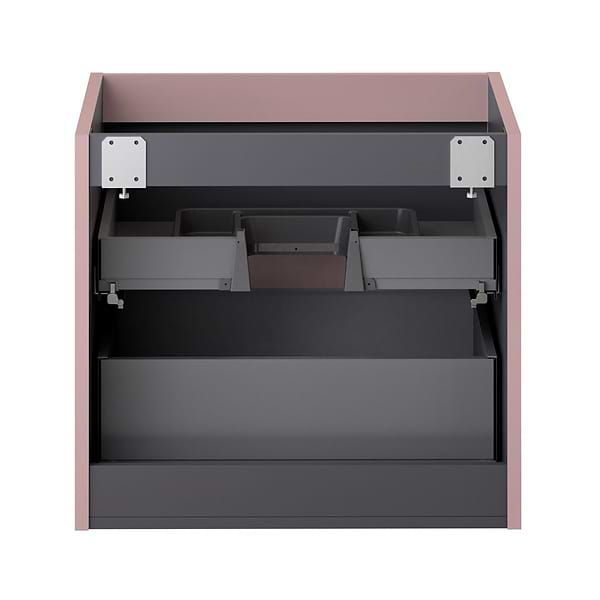 Prima Rose Pink 24" Single Vanity with Integrated Solid Surface Top