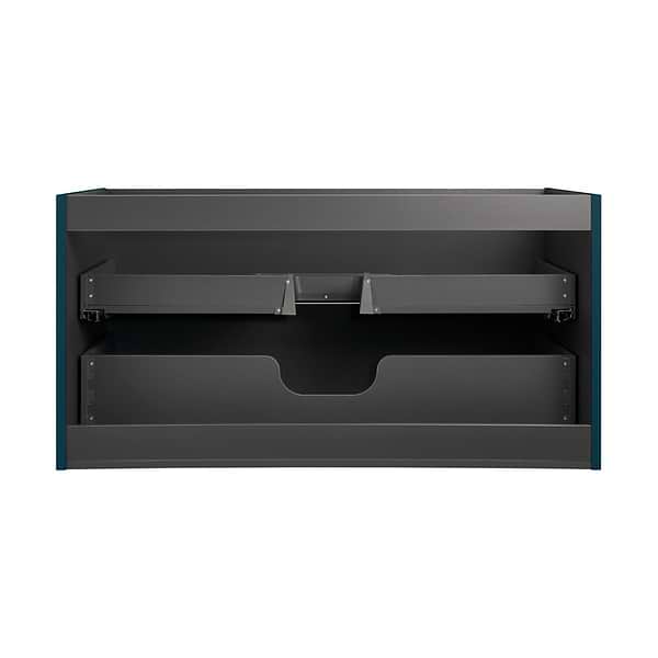 Alma Turquoise 42" Vanity with Integrated White Solid Surface Top