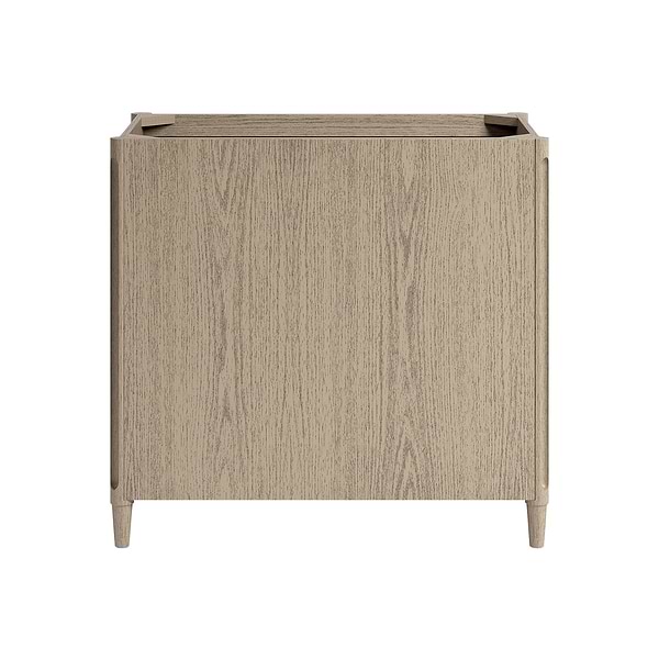 Ashford Greige Ash 36" Single Vanity with White Quartz Top by TileBar Studio Vanities, View 10, open zoomed image