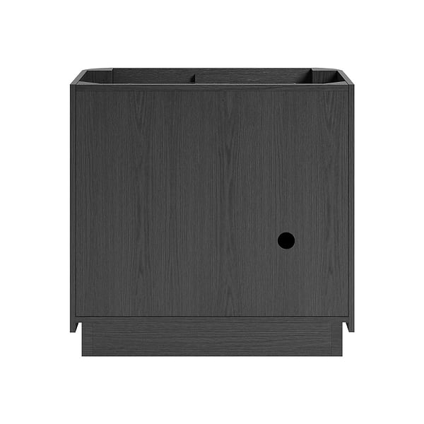 TileBar Studio Vanities Corbin Ebony Oak 36" Single Vanity with Carrara Marble Top