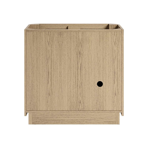TileBar Studio Vanities Corbin Medium Ash 36" Single Vanity with Carrara Marble Top