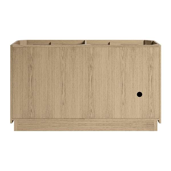 TileBar Studio Vanities Corbin Medium Ash 60" Double Vanity with Carrara Marble Top