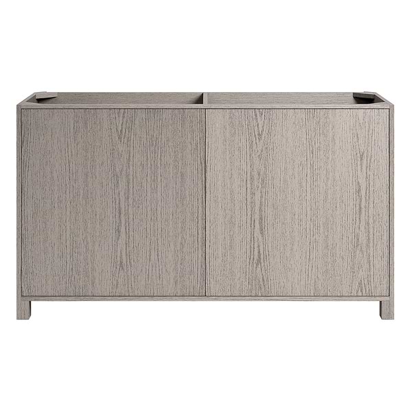 Dalton Steel Oak 60" Double Vanity without Top by TileBar Studio Vanities, View 8, open zoomed image