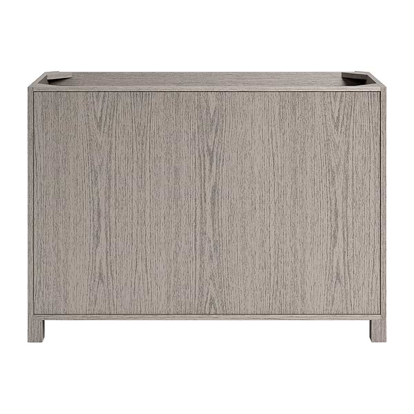 Dalton Steel Oak 48" Single Vanity with Carrara Marble Top by TileBar Studio Vanities, View 9, open zoomed image