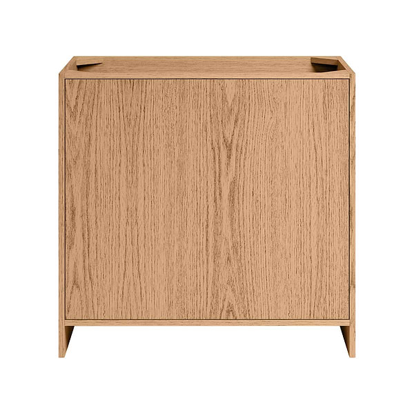 Edison Medium Ash 36" Single Vanity without Top by TileBar Studio Vanities, View 9, open zoomed image