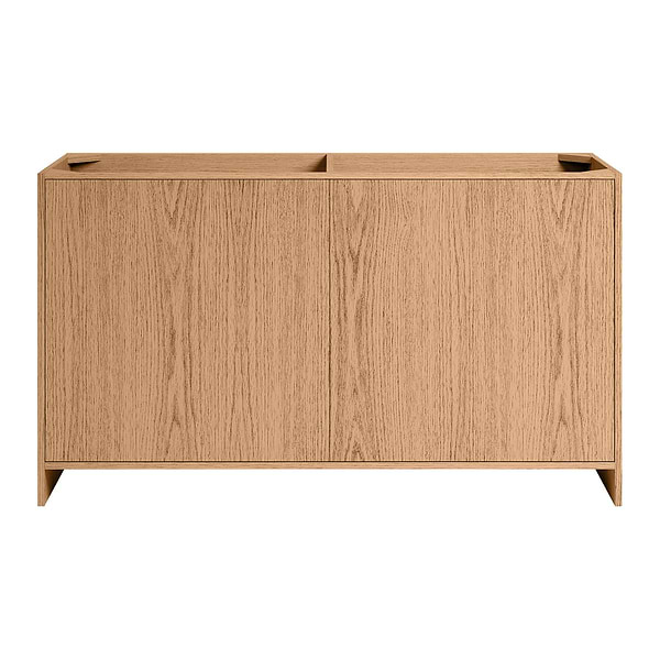 Edison Medium Ash 60" Single Vanity without Top by TileBar Studio Vanities, View 9, open zoomed image