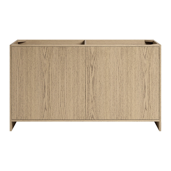 TileBar Studio Vanities Edison Medium Ash 60" Double Vanity without Top