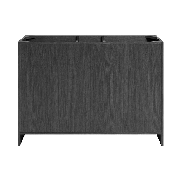 TileBar Studio Vanities Edison Ebony Oak 48" Single Vanity with Romano Travertine Top