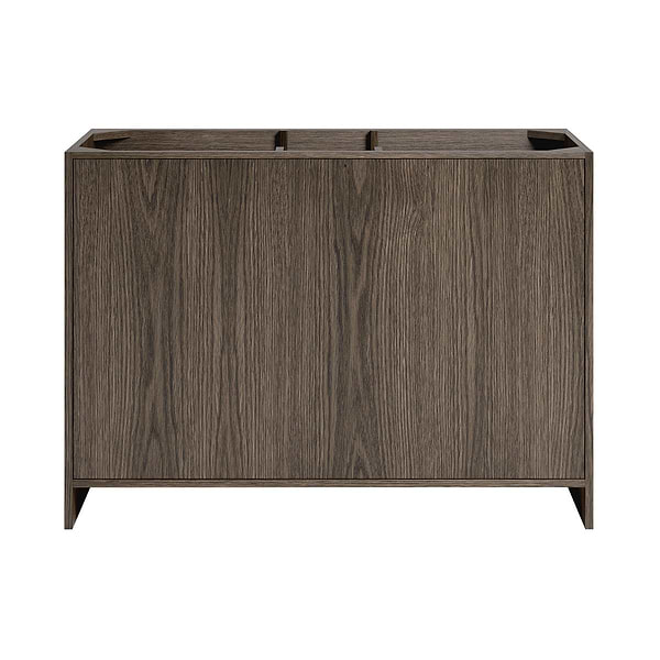 TileBar Studio Vanities Edison Espresso Oak 48" Single Vanity with Romano Travertine Top