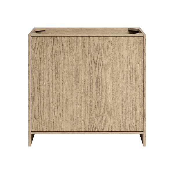 TileBar Studio Vanities Edison Medium Ash 36" Single Vanity with White Quartz Top