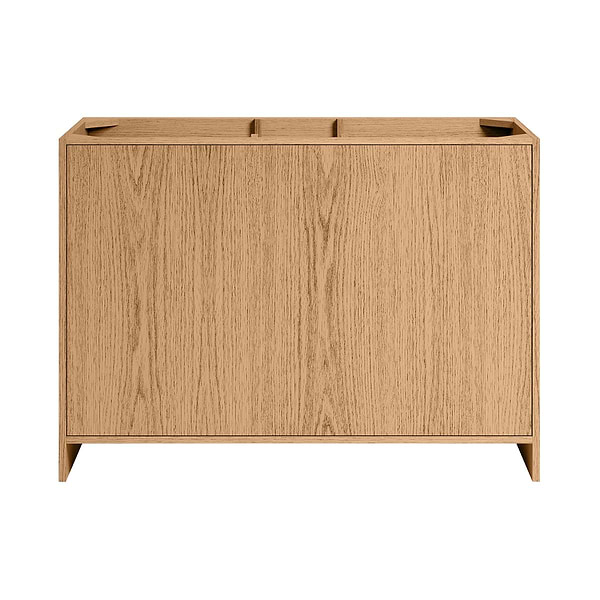 Edison Medium Ash 48" Single Vanity with White Quartz Top by TileBar Studio Vanities, View 9, open zoomed image