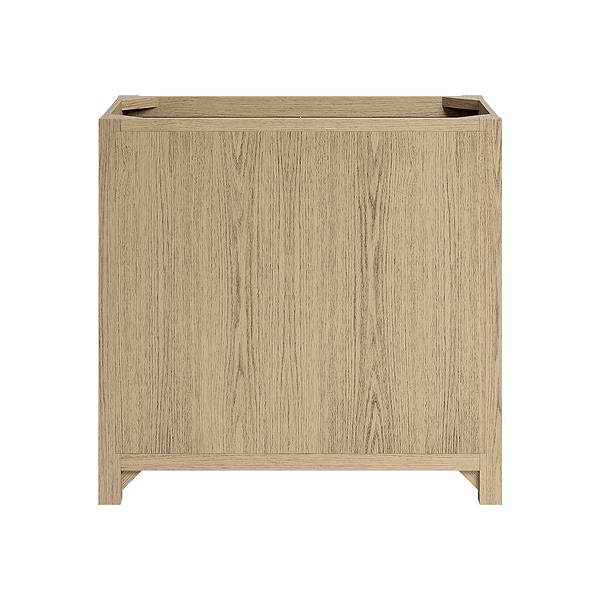 Emett Medium Ash 36" Single Vanity with White Quartz Top by TileBar Studio Vanities, View 10, open zoomed image