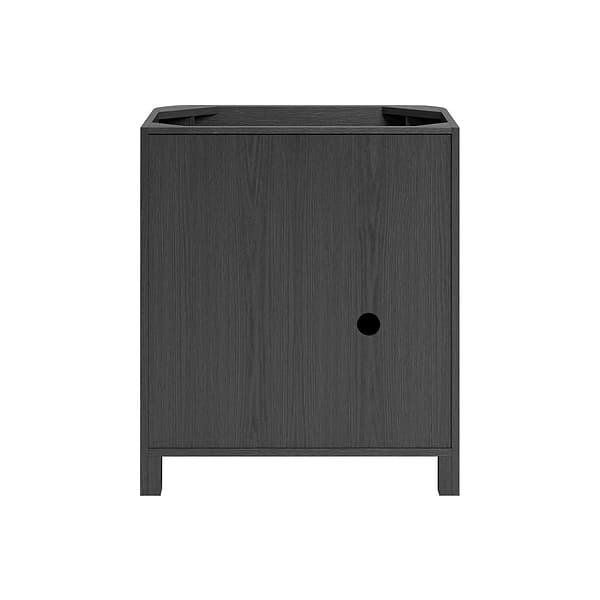 Harper Ebony Oak 30" Single Vanity with Carrara Marble Top by TileBar Studio Vanities, View 9, open zoomed image