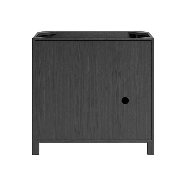 Harper Ebony Oak 36" Single Vanity with White Quartz Top by TileBar Studio Vanities, View 9, open zoomed image