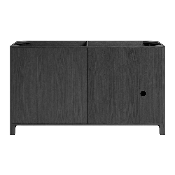Harper Ebony Oak 60" Double Vanity with White Quartz Top by TileBar Studio Vanities, View 9, open zoomed image