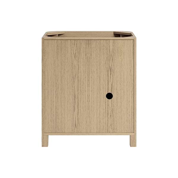 Harper Medium Ash 30" Single Vanity without Top by TileBar Studio Vanities, View 9, open zoomed image