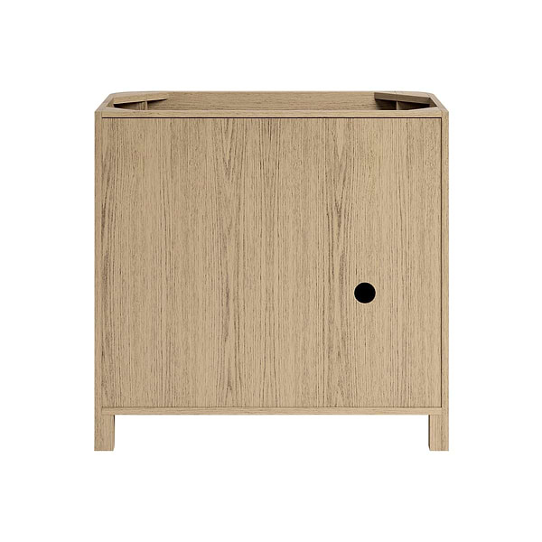 Harper Medium Ash 36" Single Vanity with White Quartz Top by TileBar Studio Vanities, View 9, open zoomed image