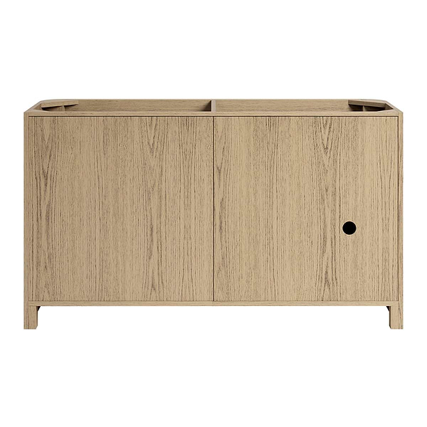 Harper Medium Ash 60" Double Vanity with White Quartz Top by TileBar Studio Vanities, View 9, open zoomed image
