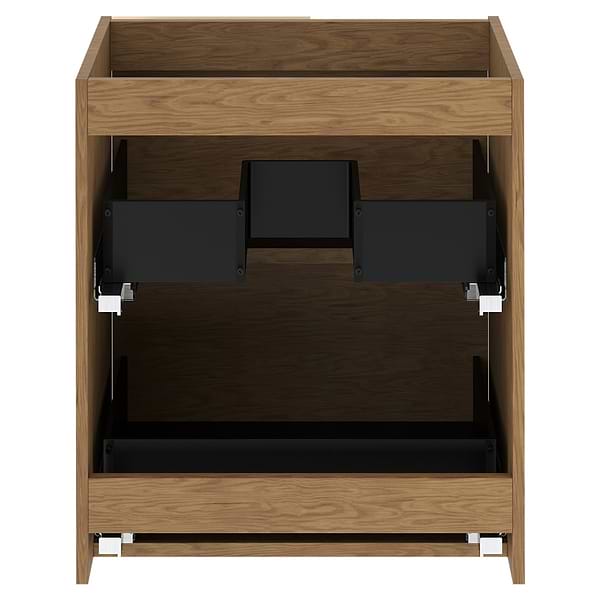 Kora Geo Faux Fluted 24" Single Vanity with Gold Handles without Top
