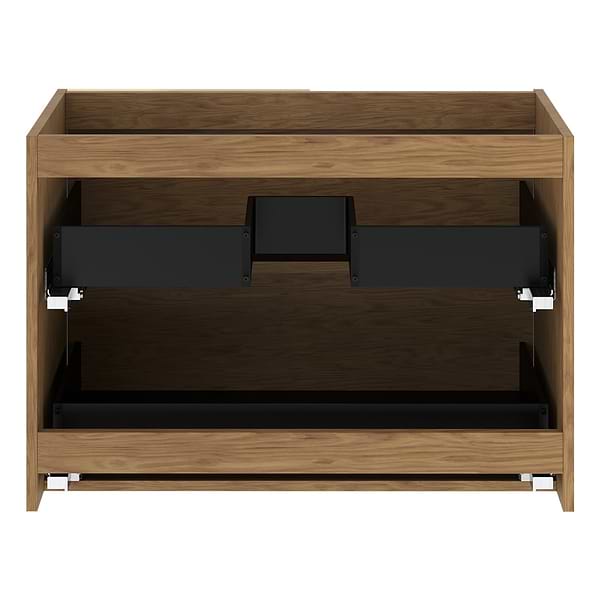 Kora Geo Faux Fluted 32" Single Vanity with Silver Handles without Top, View 10, open zoomed image