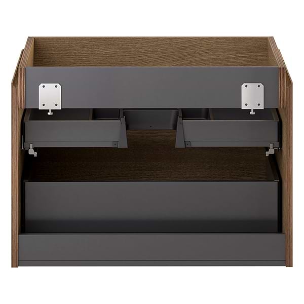 Melrose White Ash 30" Single Vanity with Nero Marquina Marble Top