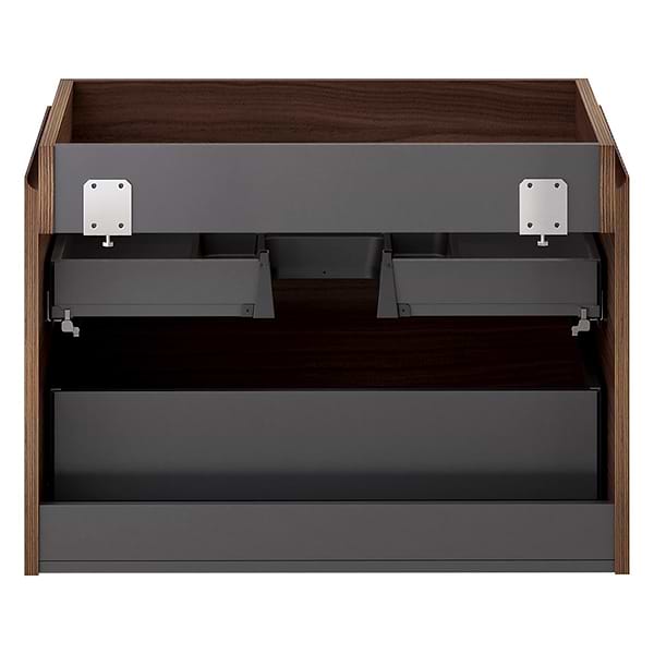 Melrose Walnut 30" Single Vanity with Carrara Marble Top