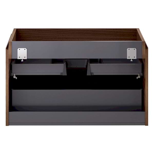 Melrose Walnut 36" Single Vanity with Carrara Marble Top