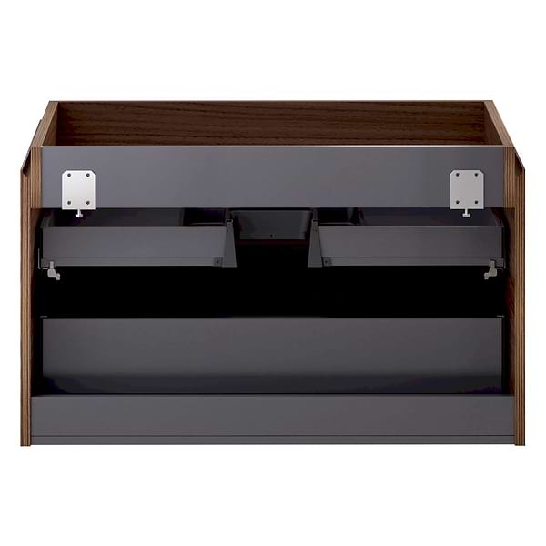 Melrose Walnut 36" Single Vanity with Nero Marquina Marble Top