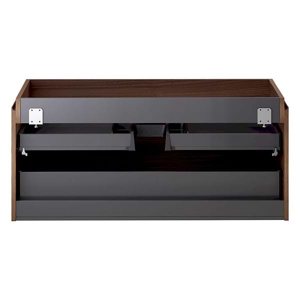 Melrose Walnut 48" Single Vanity with Carrara Marble Top