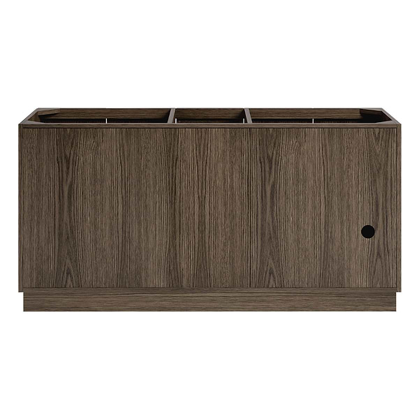 TileBar Studio Vanities Orville Espresso Oak 60" Double Vanity with Carrara Marble Top