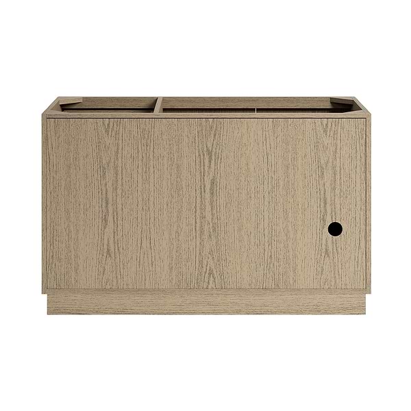 TileBar Studio Vanities Orville Greige Ash 48" Single Vanity with Carrara Marble Top