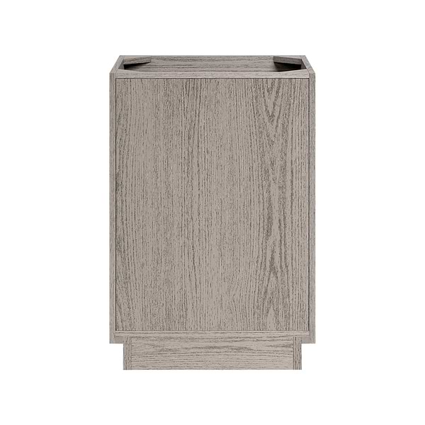 TileBar Studio Vanities Rhett Steel Oak 24" Single Vanity with Carrara Marble Top