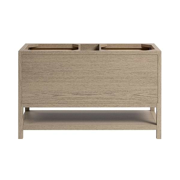 TileBar Studio Vanities Rowan Greige Ash 48" Single Vanity with Carrara Marble Top