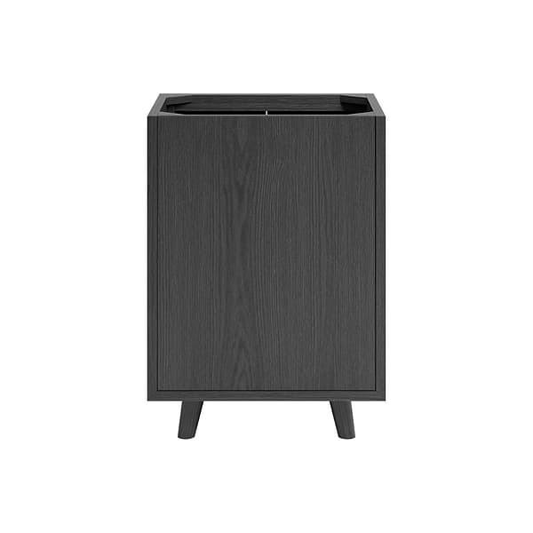 Setton Ebony Oak 24" Single Vanity with White Quartz Top by TileBar Studio Vanities, View 10, open zoomed image