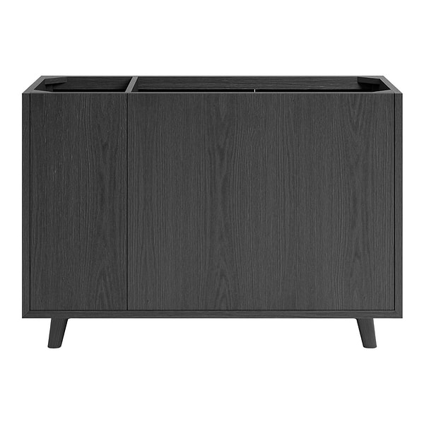 Setton Ebony Oak 48" Single Vanity with White Quartz Top by TileBar Studio Vanities, View 10, open zoomed image