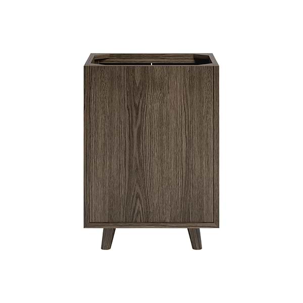 Setton Espresso Oak 24" Single Vanity with White Quartz Top by TileBar Studio Vanities, View 10, open zoomed image