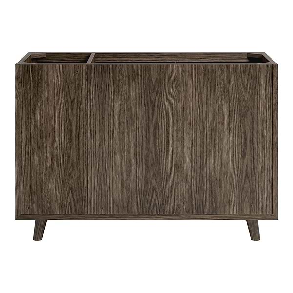 Setton Espresso Oak 48" Single Vanity with White Quartz Top by TileBar Studio Vanities, View 10, open zoomed image